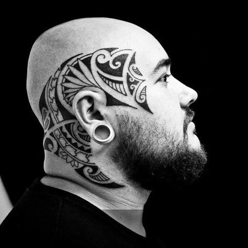 head tattoos for men