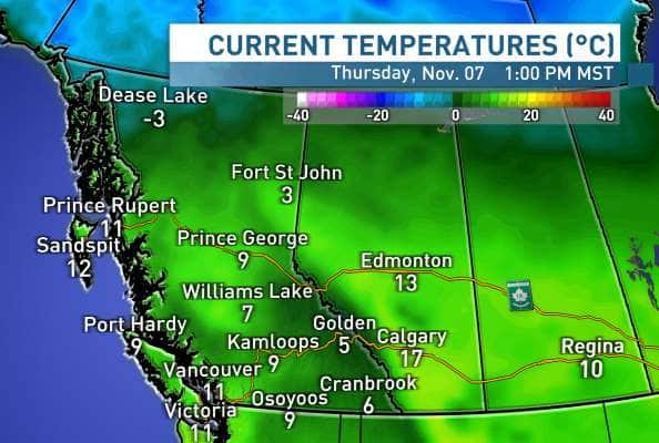 weather nanaimo environment canada