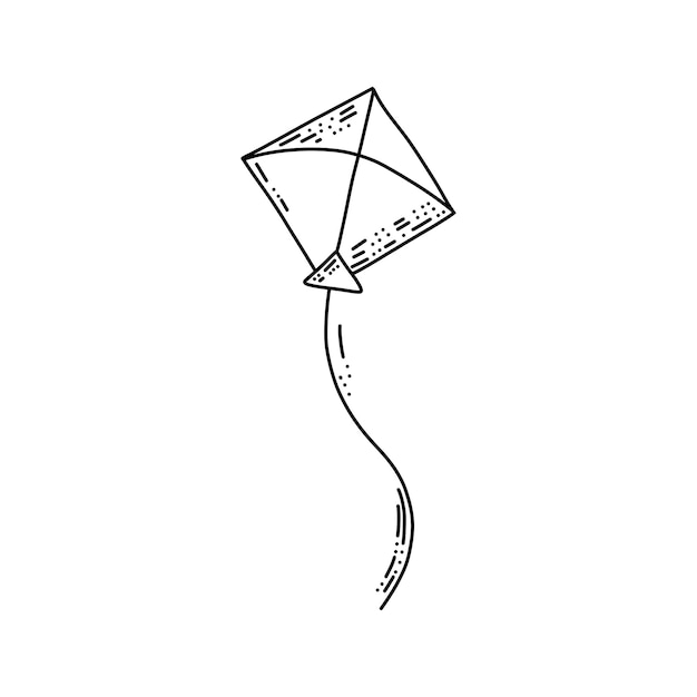 kite line drawing