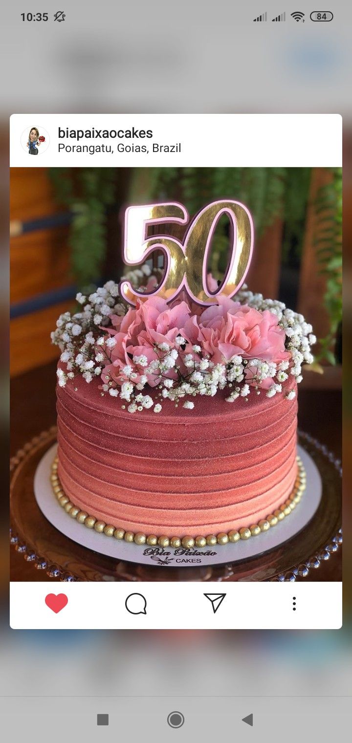 pasteles para 50 años mujer