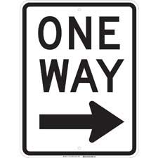 que significa la señal one way