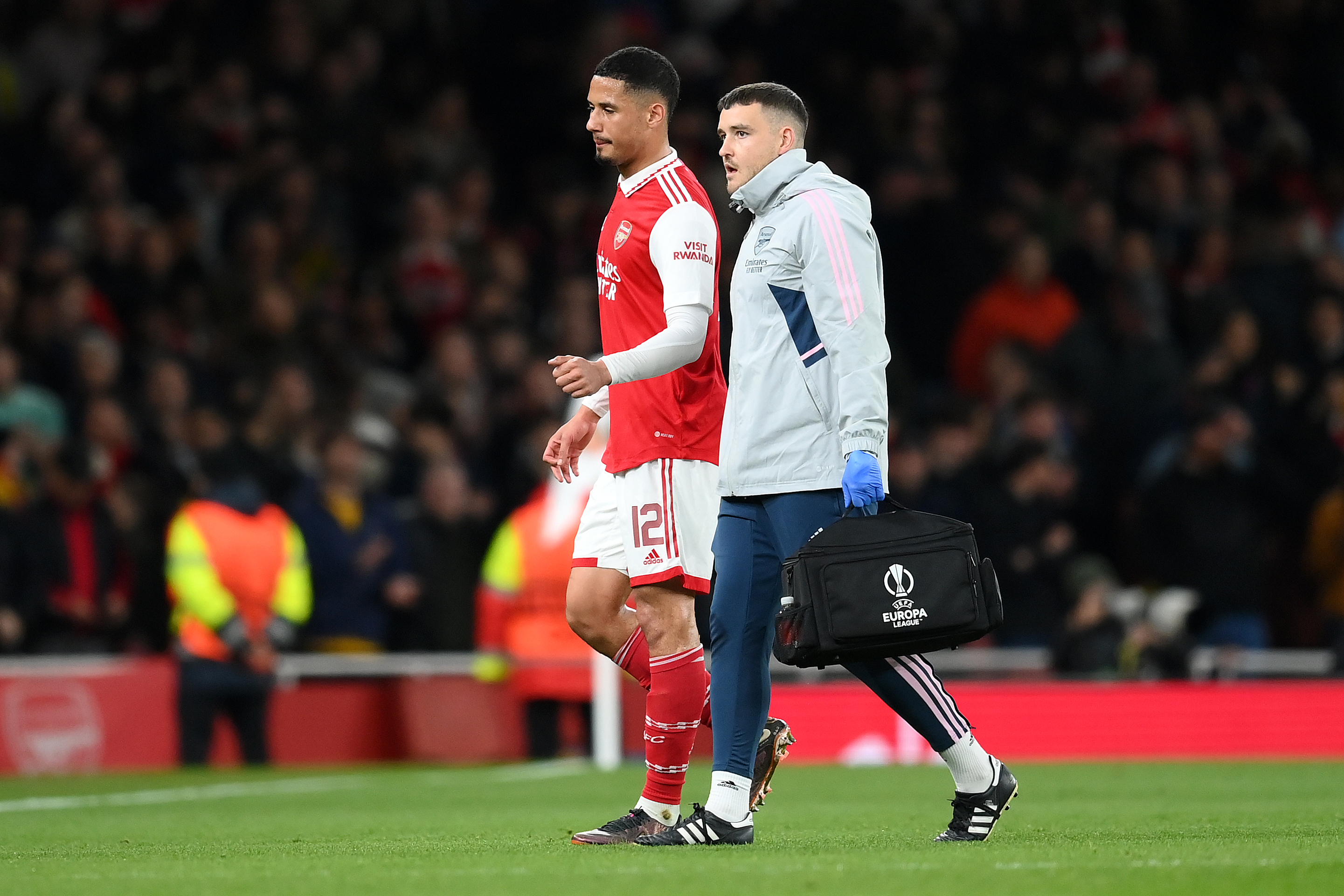 saliba injury return date