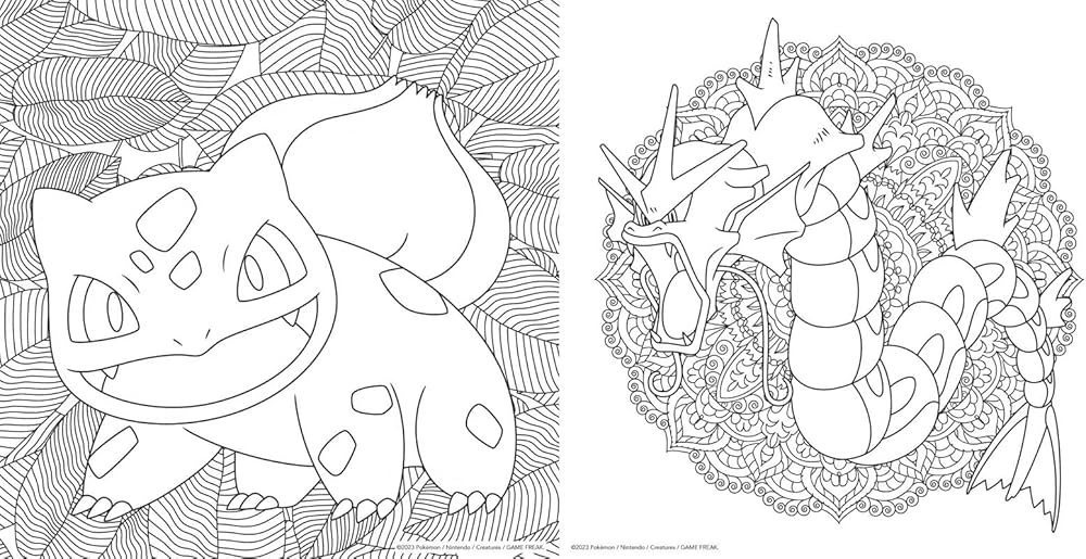 adult pokemon coloring book