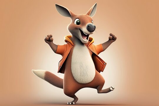 cartoon pictures of kangaroos