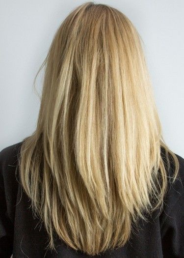 long straight hair in layers