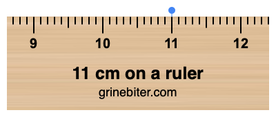 11cm in inches