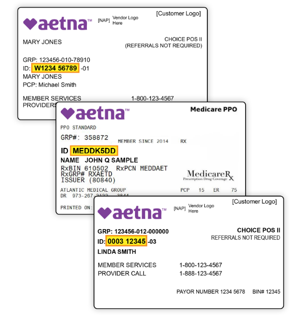 aetna member id card