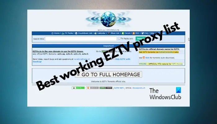 eztv mirror