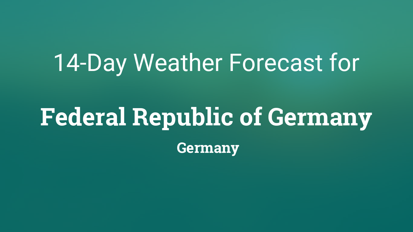 weather germany 14 days