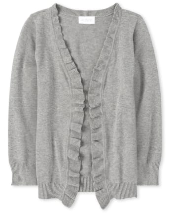 girls open front cardigan