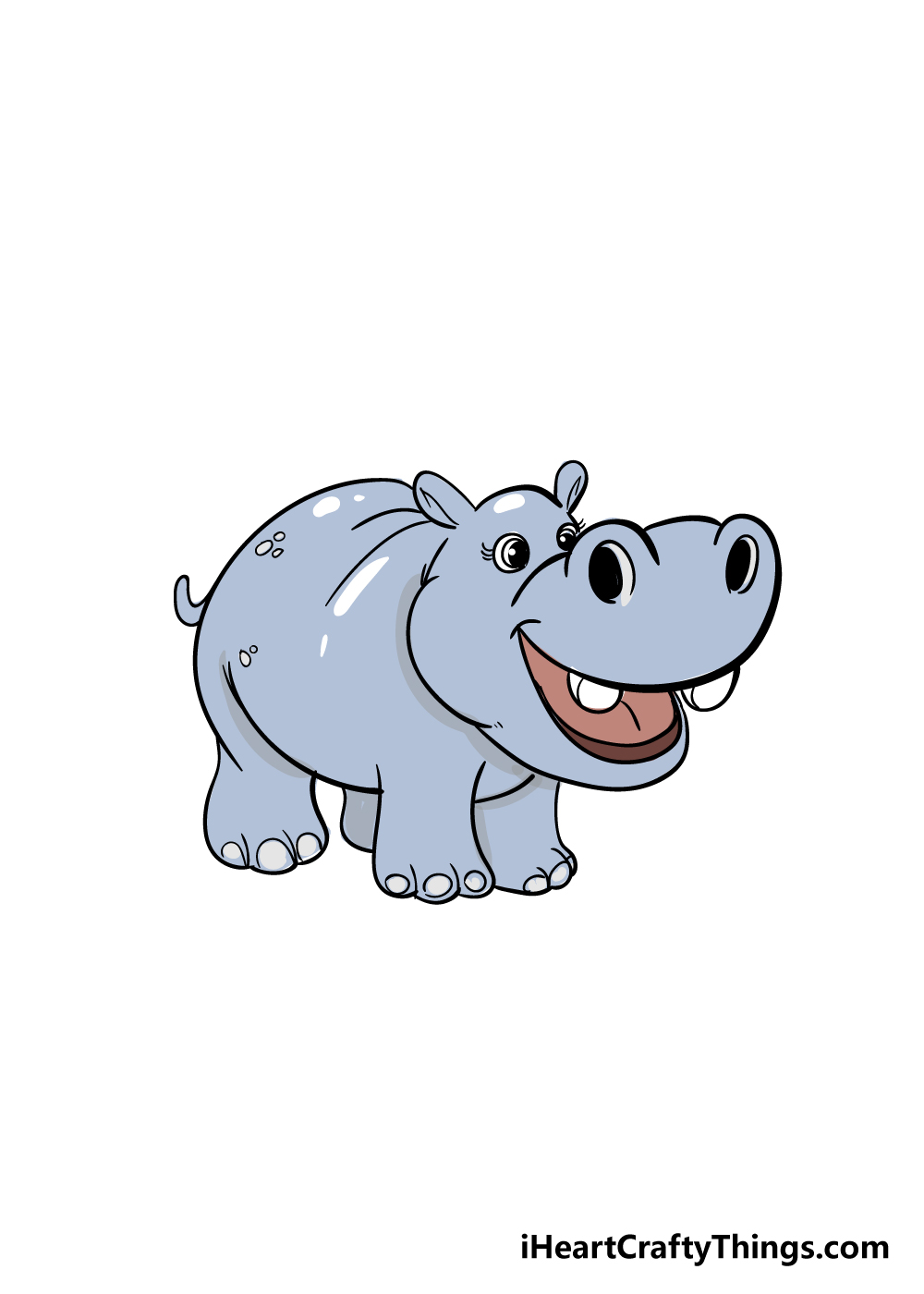 hippo drawings easy