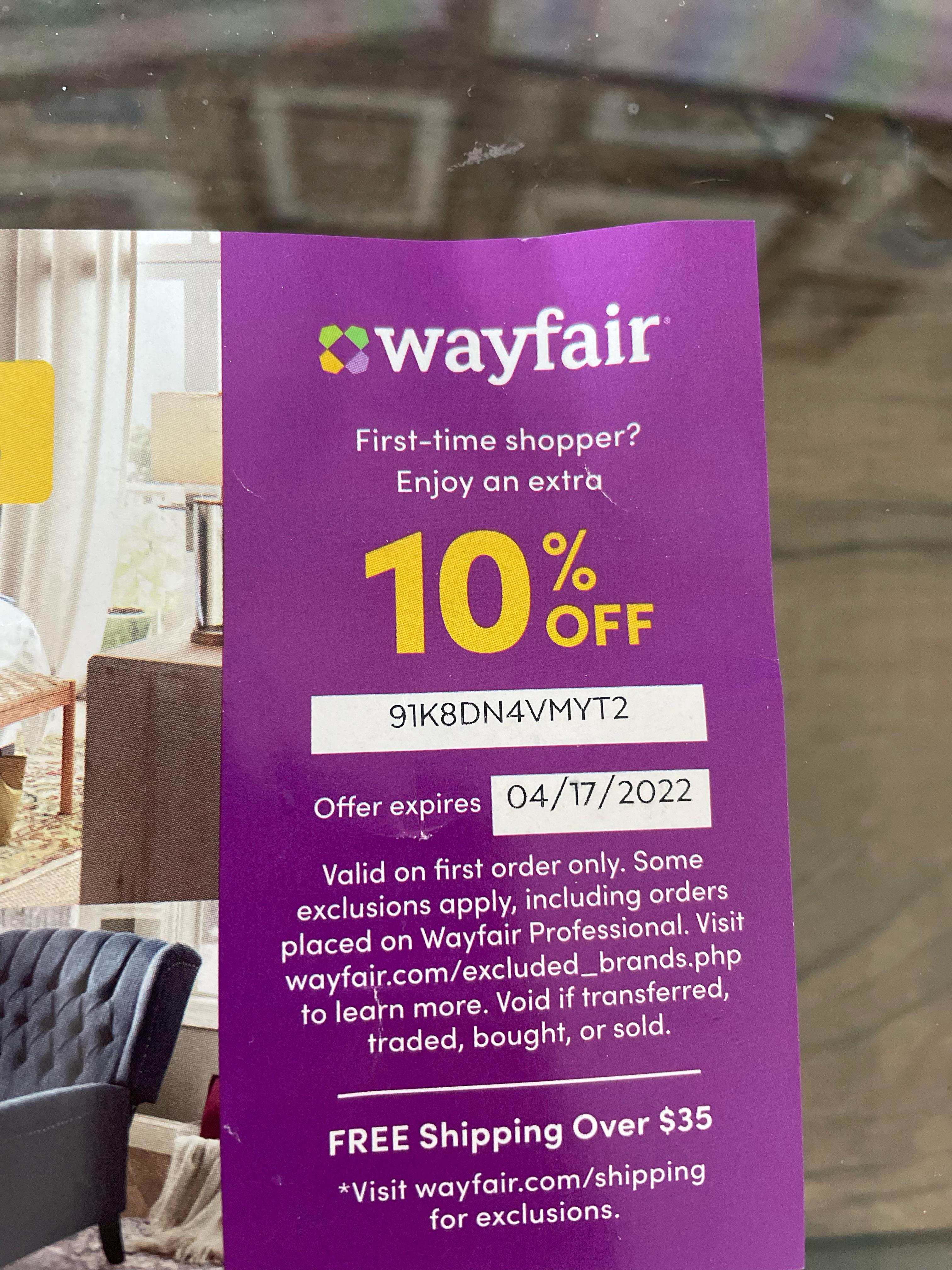 wayfair coupon code