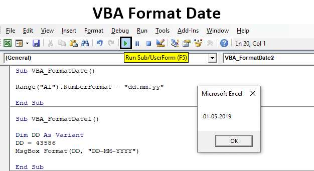 vba format date