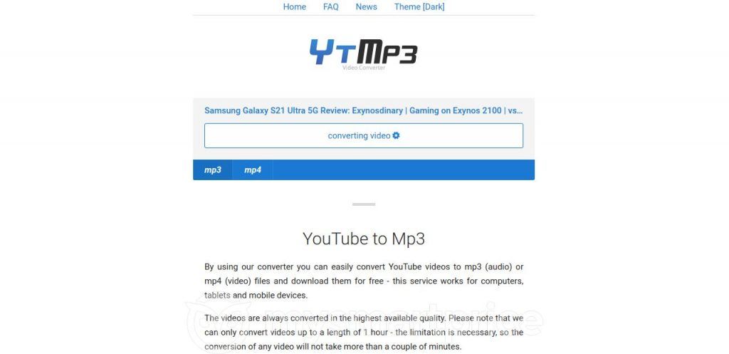 youtube mp3 player converter