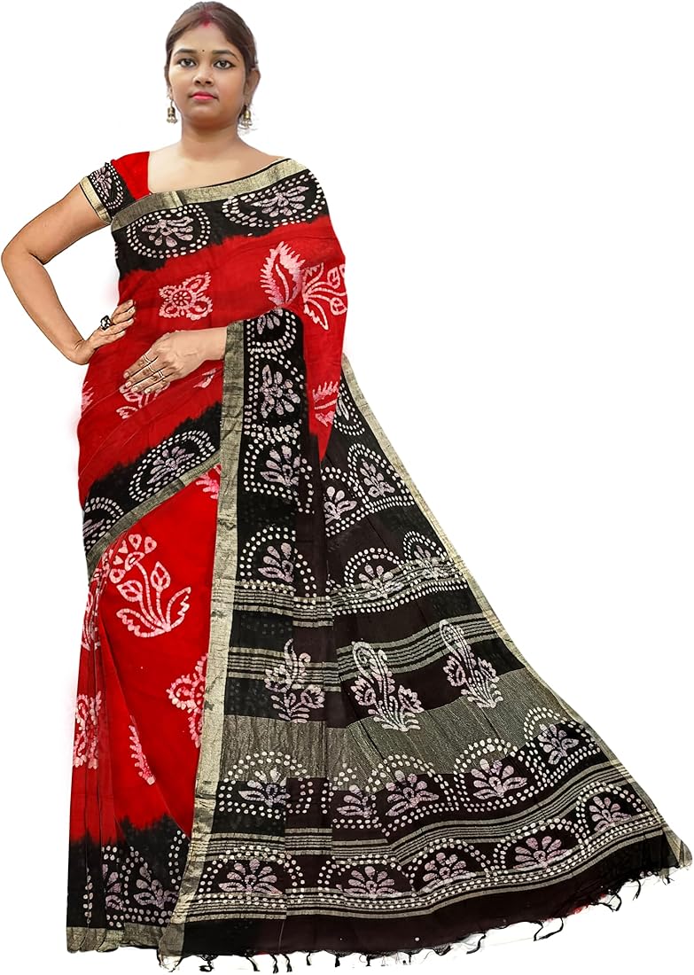 amazon printed saree