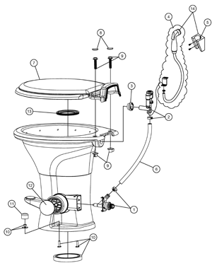 dometic 310 toilet parts