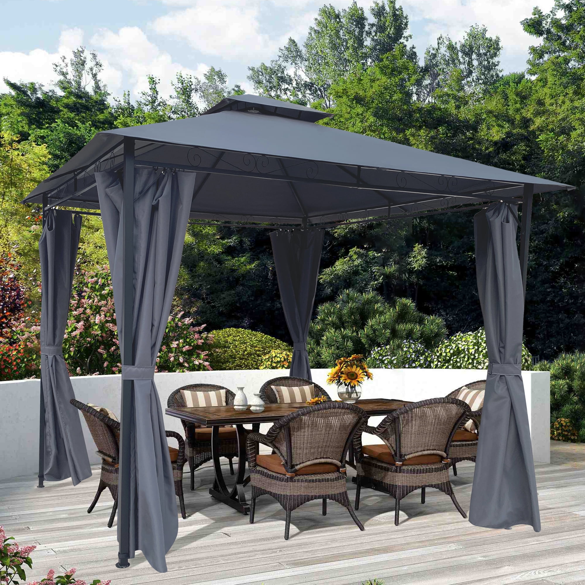 10x10 gazebo metal