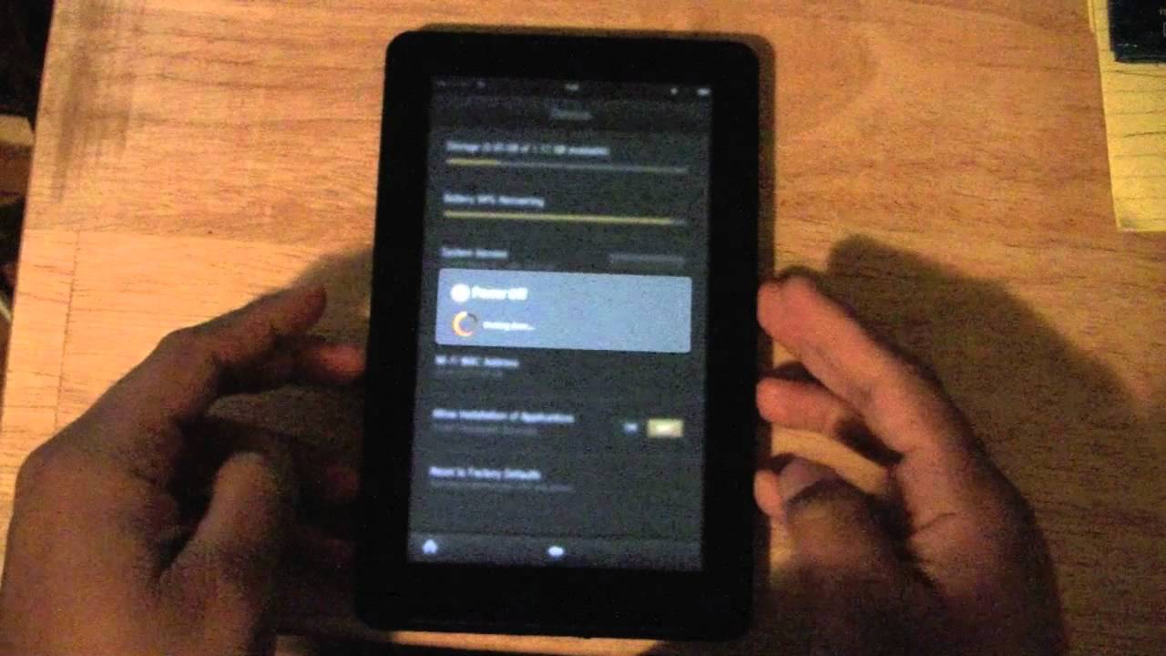 how to restore kindle fire to factory settings