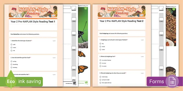 naplan year 2 free practice tests