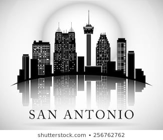 san antonio skyline outline