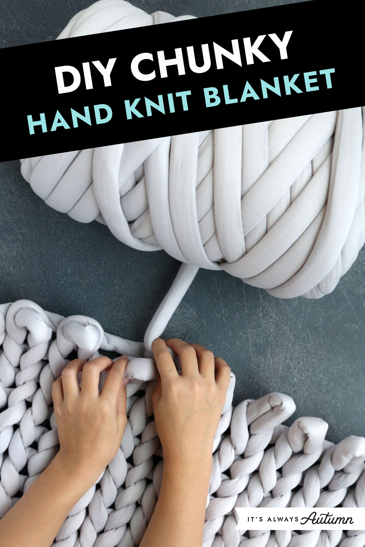 hand knitting chunky yarn