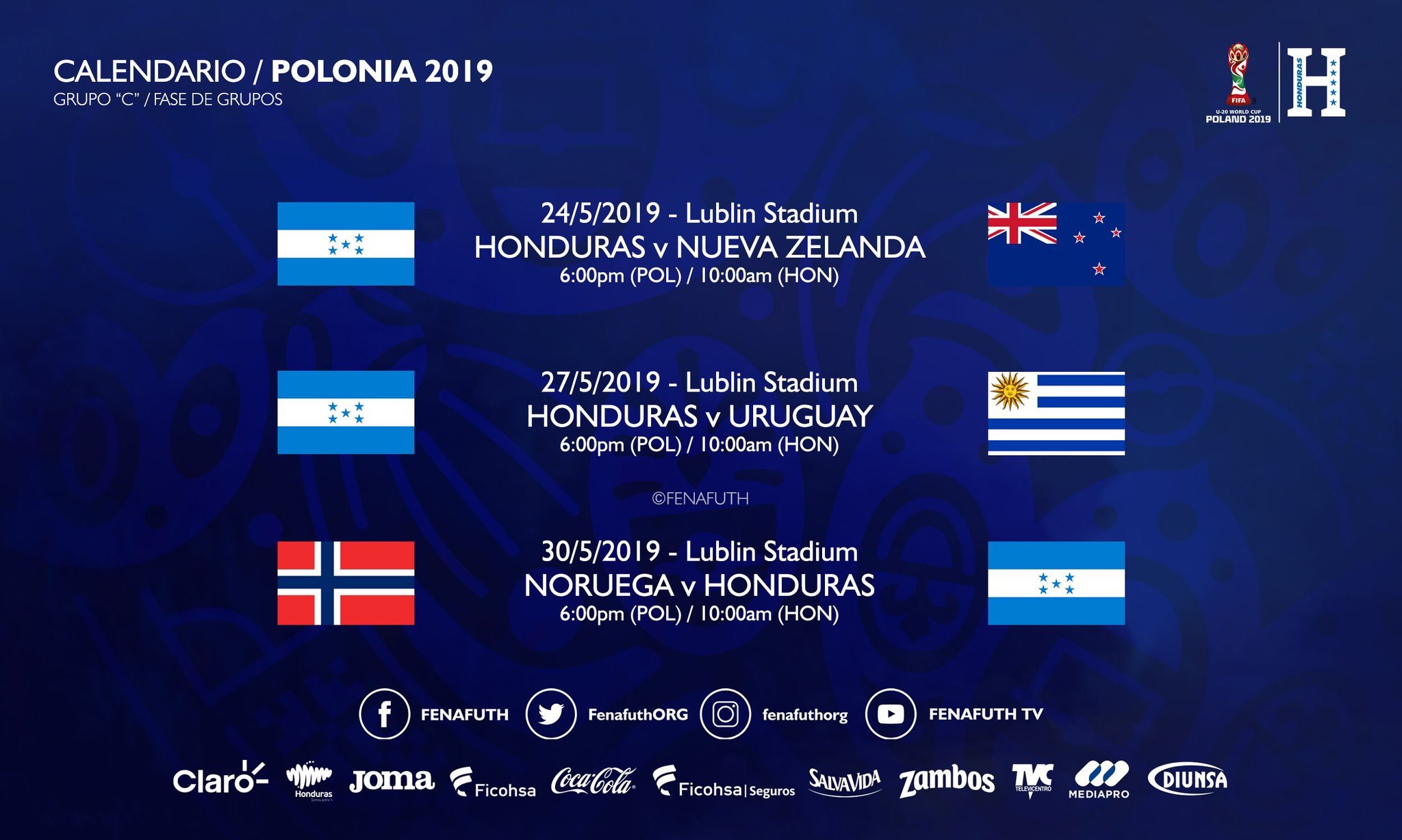 programacion mundial sub 20 polonia