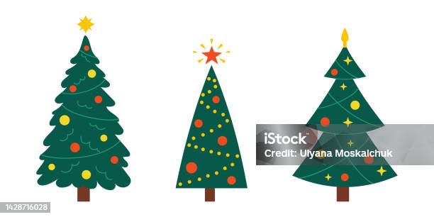 christmas tree vector illustration