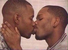 black men kissing