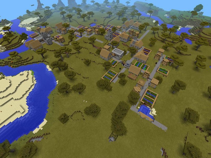 biggest village seed minecraft