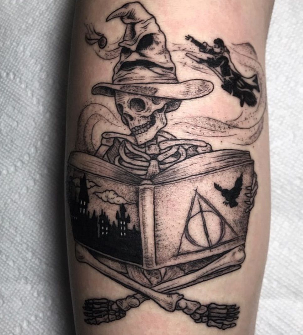 sorting hat tattoo