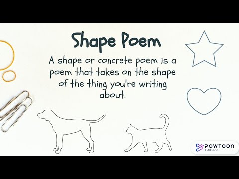 shape poems for kids