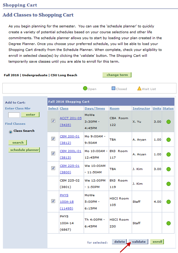 csulb schedule of classes