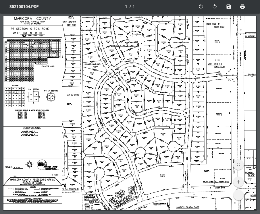 maricopa county assessor map