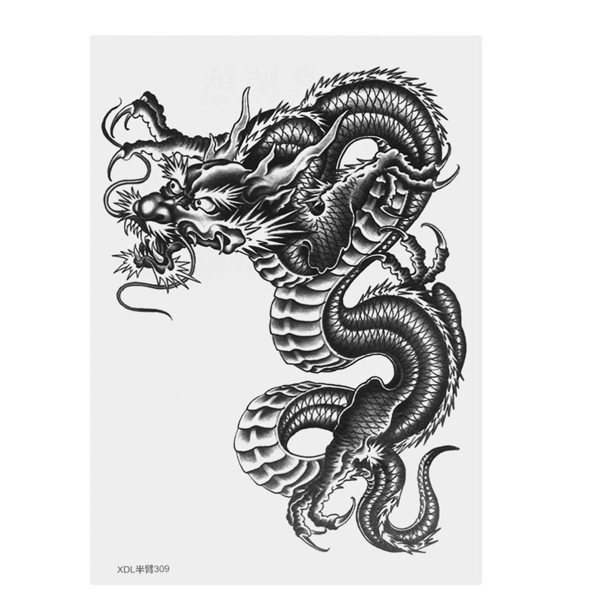 fake dragon tattoo