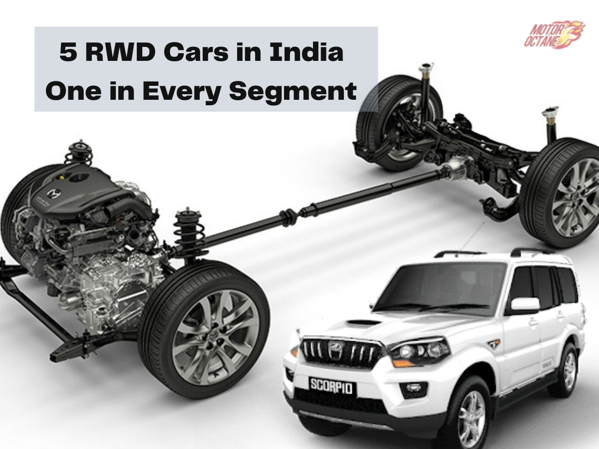 list of rear wheel drive cars in india