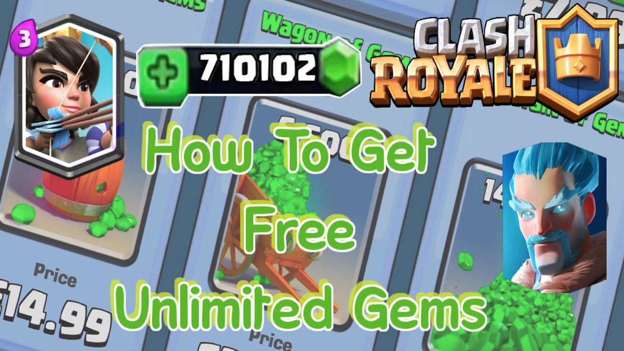 how to get gems on clash royale for free