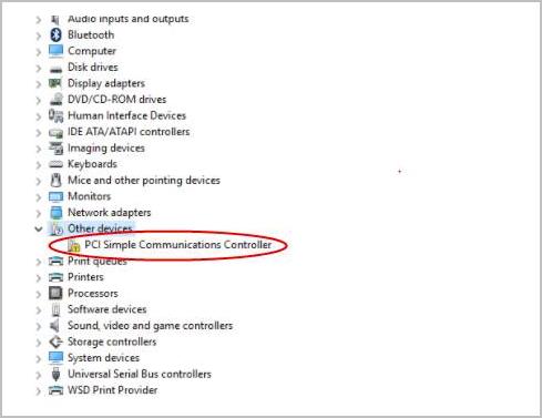 pci simple communications controller driver