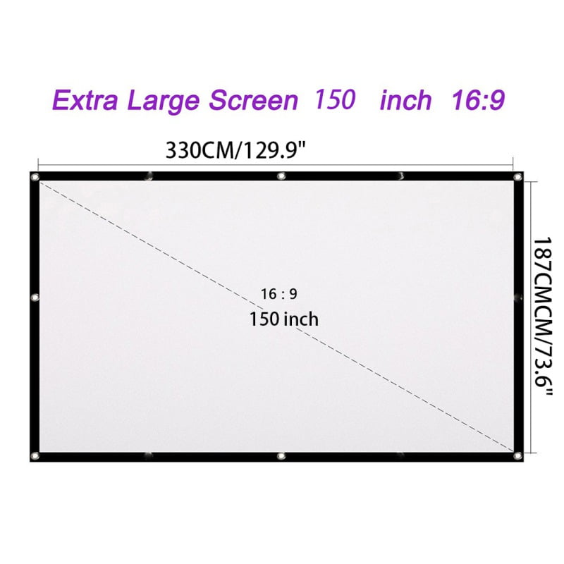 150 inch projector screen