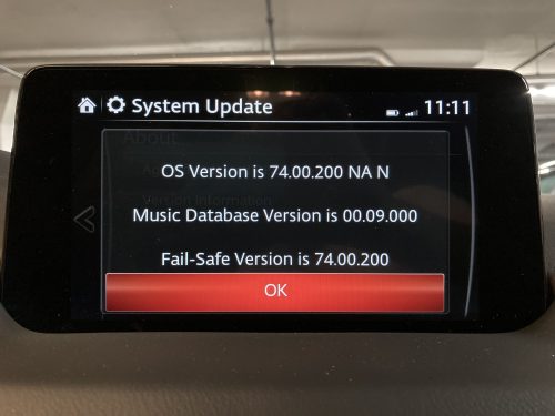 update mazda connect firmware