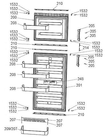 dometic rv fridge parts