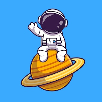 cartoon astronaut