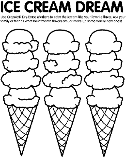 ice cream scoop coloring page