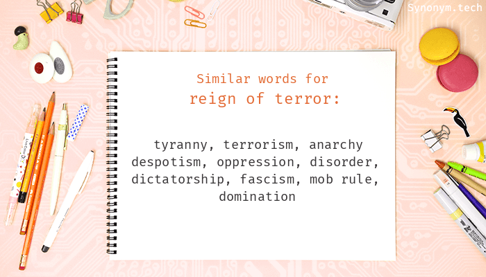 synonyms for terror