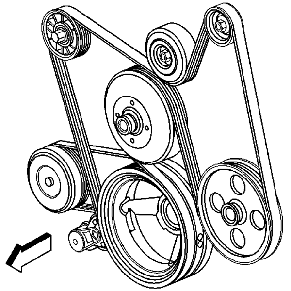 serpentine belt for 2005 chevy trailblazer