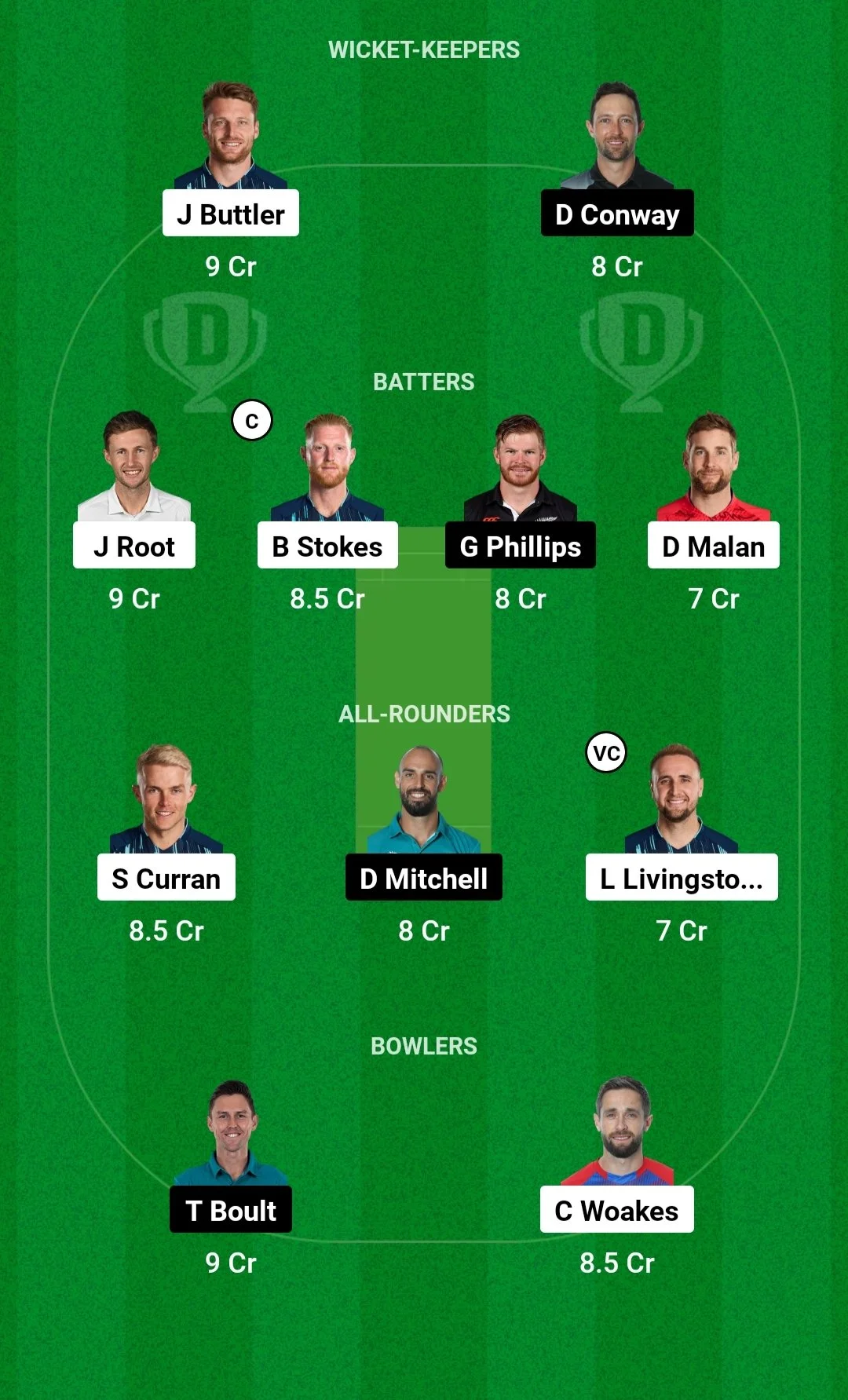 eng vs nz dream11