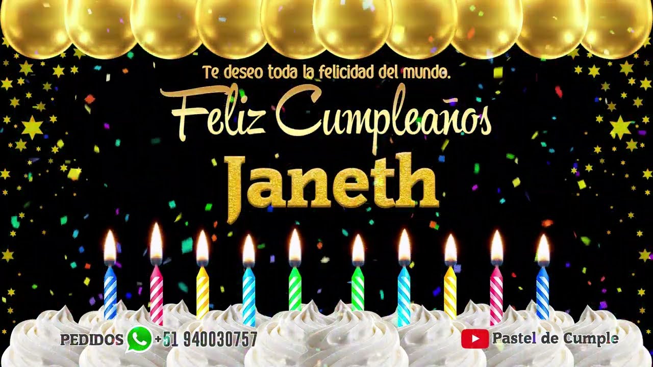 feliz cumpleaños janet