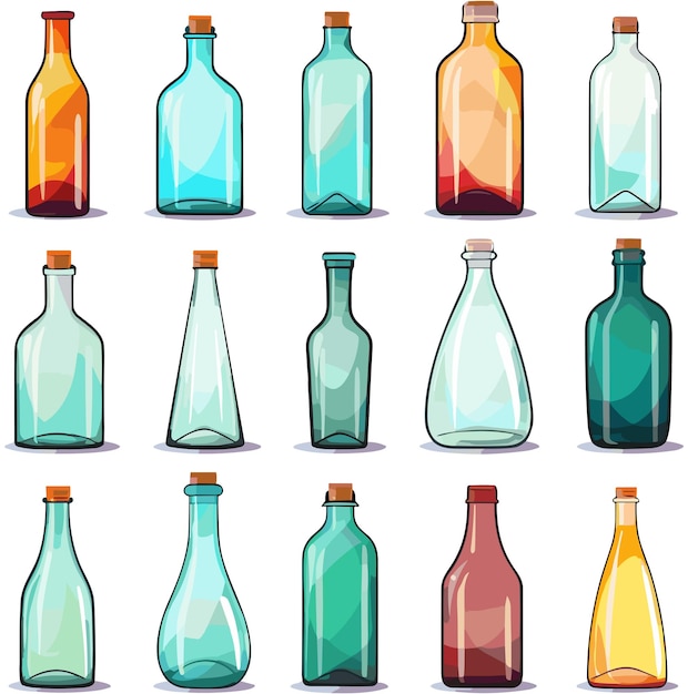 glass bottle clipart