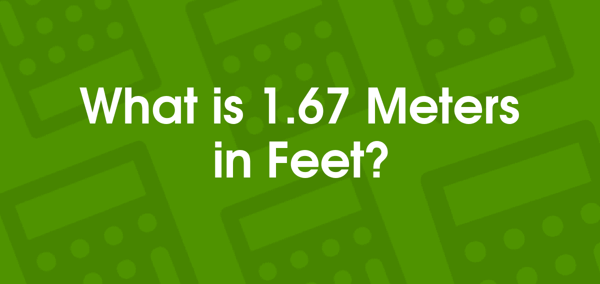 1.67 meters to feet