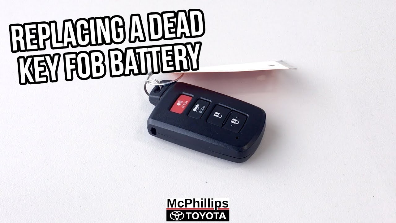 how to change the battery in toyota key fob