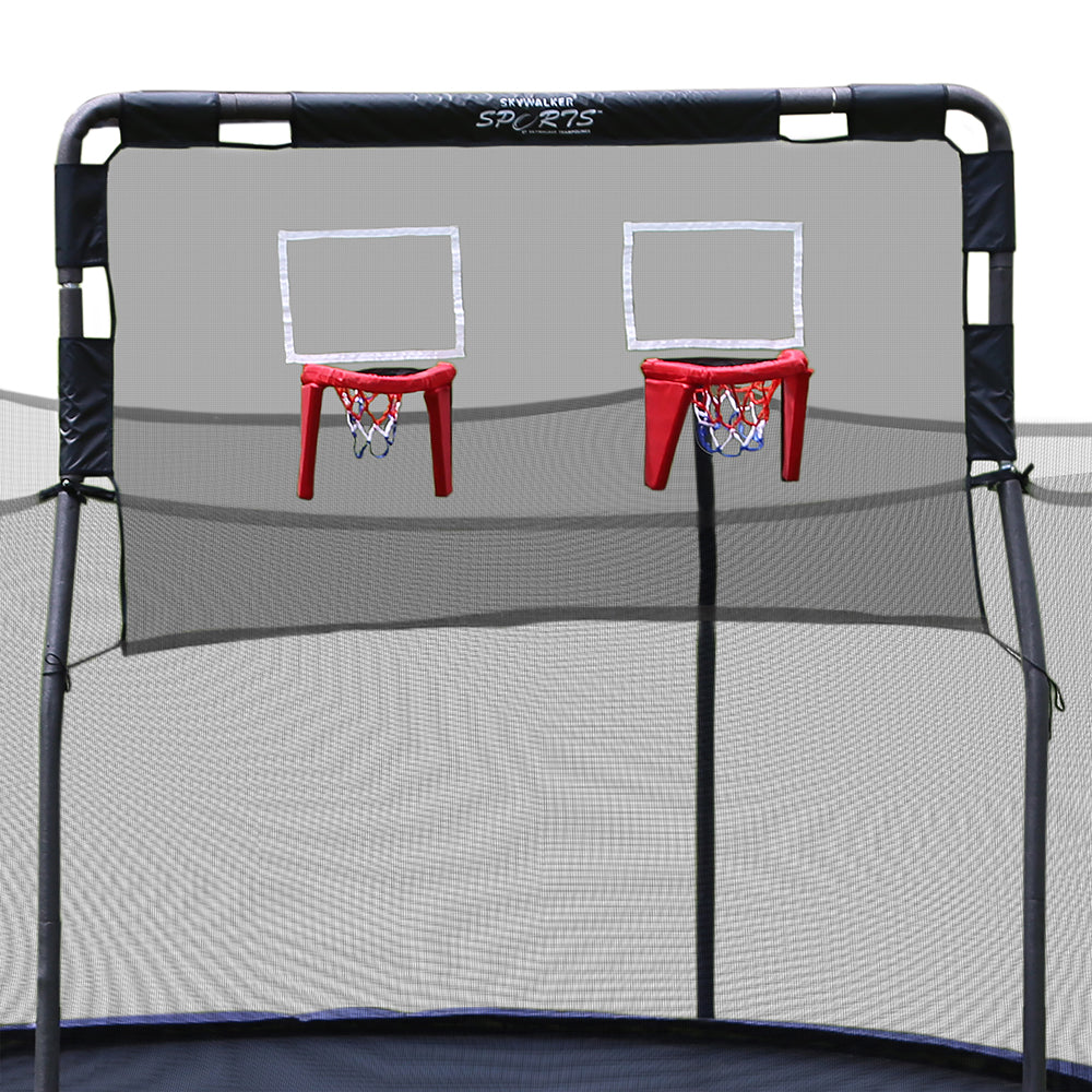 trampoline basketball goal